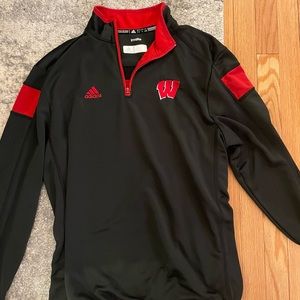 Adidas Wisconsin 1/4 Zip